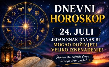 Dnevni horoskop za 24. juli: Jedan znak danas bi mogao doživjeti veliko iznenađenje Dnevni horoskop za 24. juli: Jedan znak danas bi mogao doživjeti veliko iznenađenje - featured image