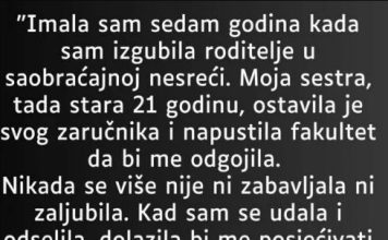 Imala sam 7 godina kada sam izgubila roditelje… Imala sam 7 godina kada sam izgubila roditelje… - featured image