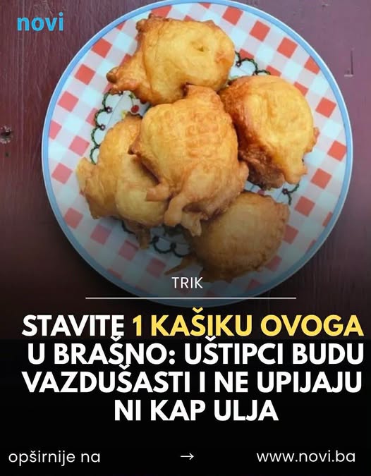 Stavite 1 kašiku ovoga u brašno: Uštipci budu vazdušasti i ne upijaju ni kap ulja - featured image