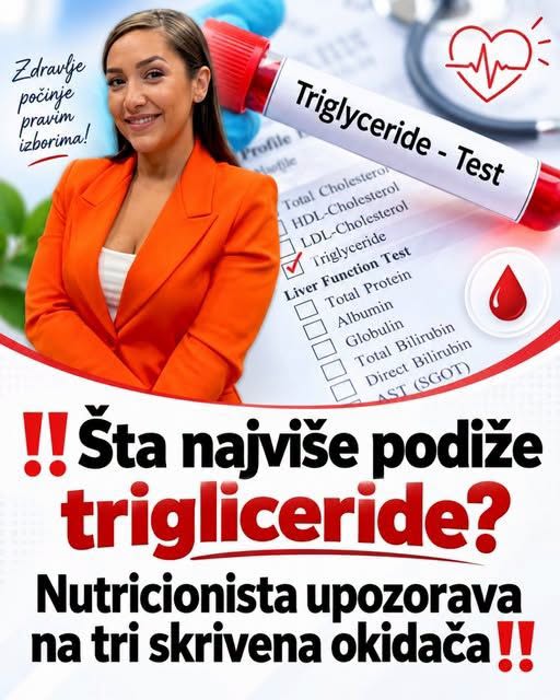 Ovo najviše podiže trigliceride! Nutricionista upozorava na tri skrivena okidača - featured image Ovo najviše podiže trigliceride! Nutricionista upozorava na tri skrivena okidača - featured image