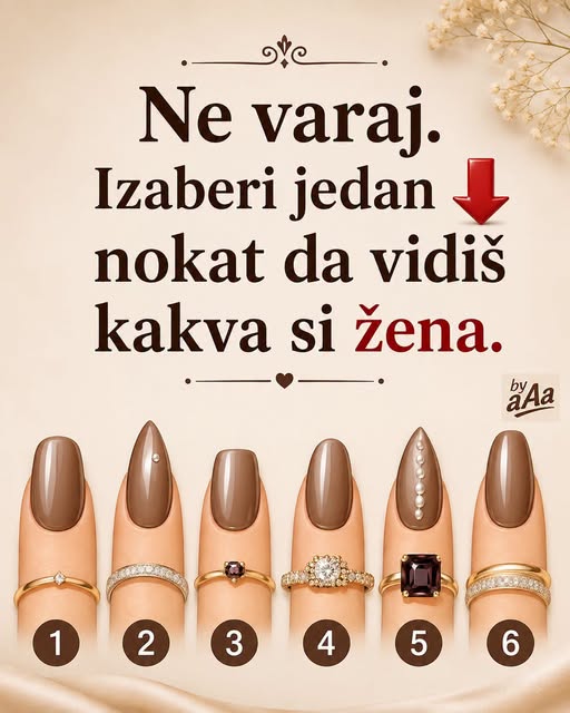 Ne varaj. Izaberi nokat i saznaj kakva si žena! - featured image Ne varaj. Izaberi nokat i saznaj kakva si žena! - featured image