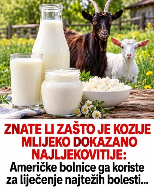 ZNATE LI ZAŠTO JE KOZIJE MLIJEKO DOKAZANO NAJLJEKOVITIJE: Američke bolnice ga koriste za liječenje najtežih bolesti… - featured image
